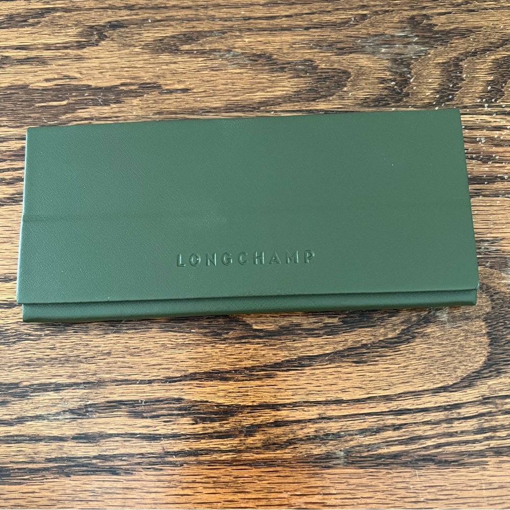 Longchamp Green Folding Glasses Case